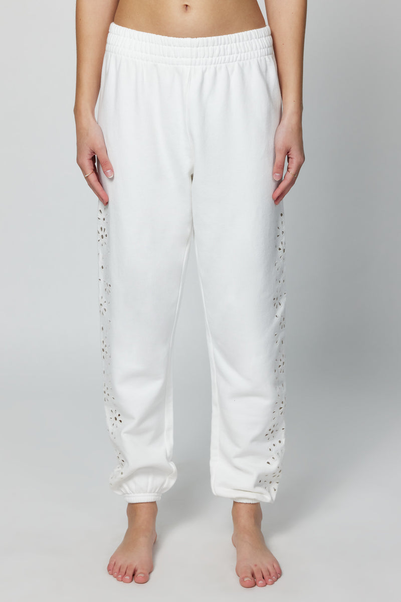 Boyfriend Eyelet Sweatpant