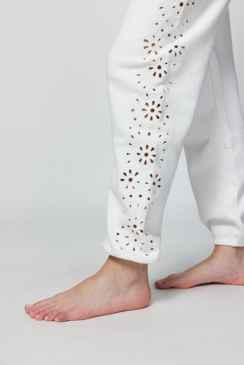 Boyfriend Eyelet Sweatpant