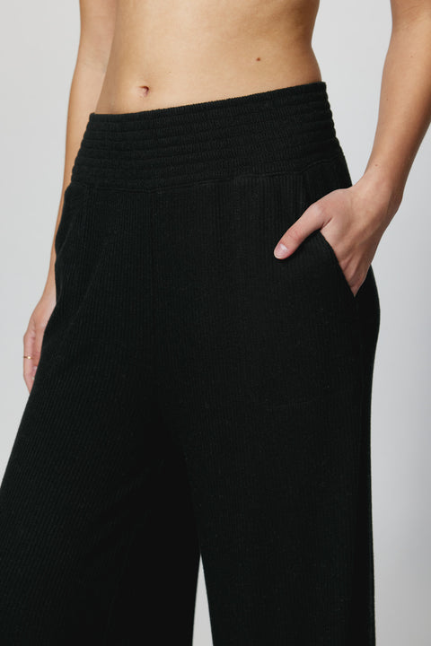 Ballet Rib Wide Leg Pant
