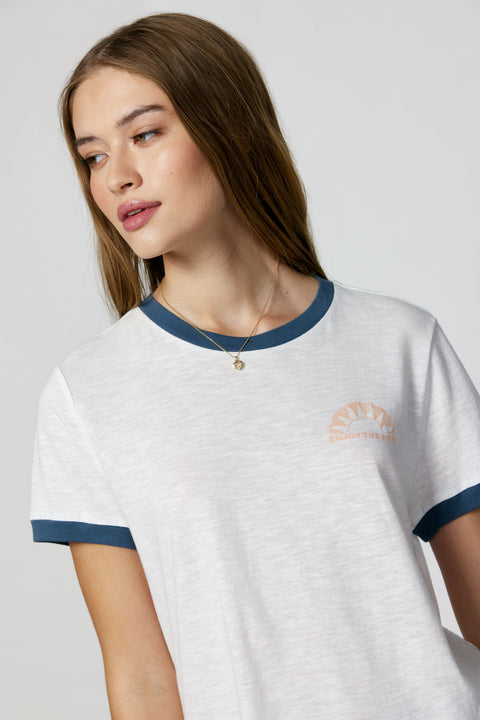 Cropped Flare Jeans & Graphic Ringer Tee - A Constellation