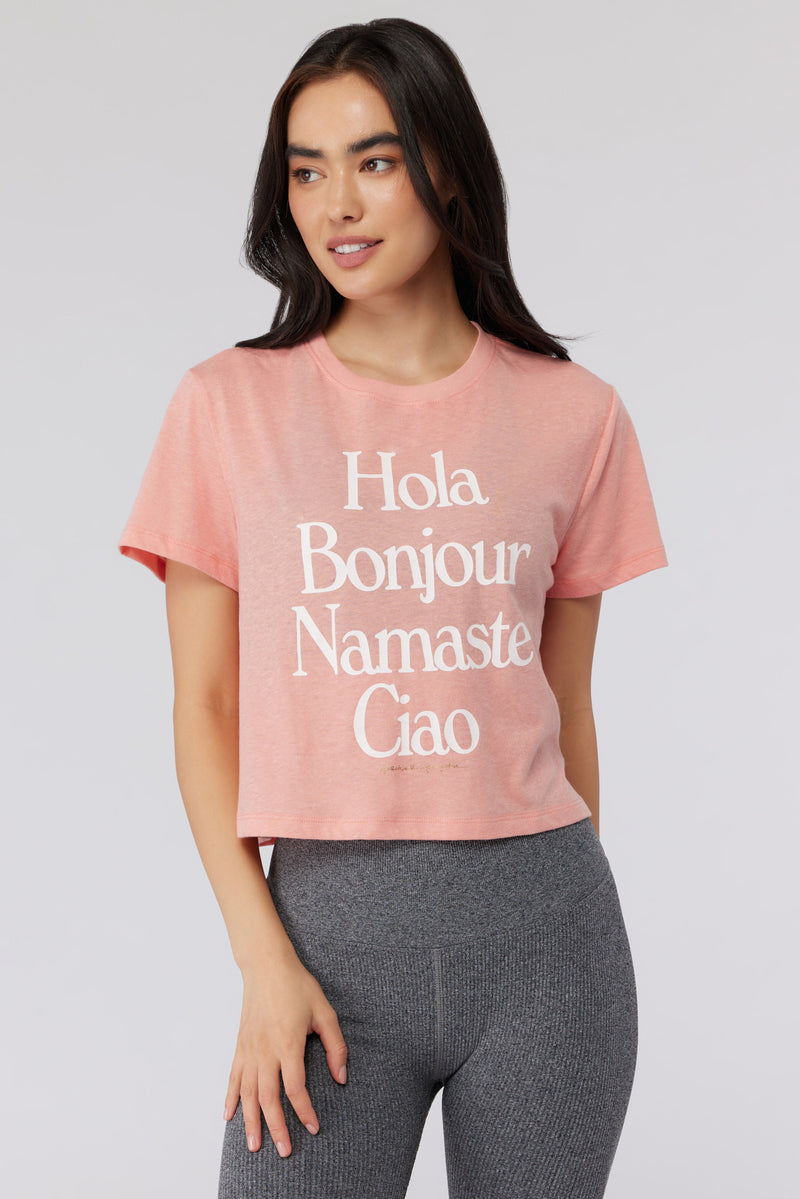 Hola Crop Tee
